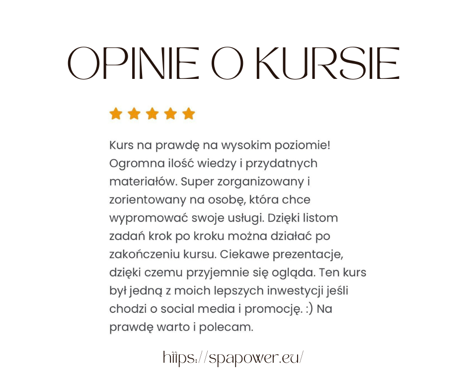Kurs Online - PERFEKCYJNA OFERTA gabinetu masażu (WIDEO + E-BOOK + CERTYFIKAT)