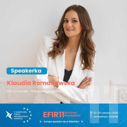 Klaudia Romanowska wystąpi na prestiżowym wydarzeniu FORUM INTELIGENTNEGO ROZWOJU 2026!