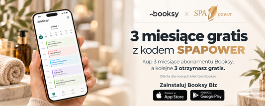 Booksy Biz z kodem SPAPOWER - 3 miesiące gratis dla Twojego gabinetu