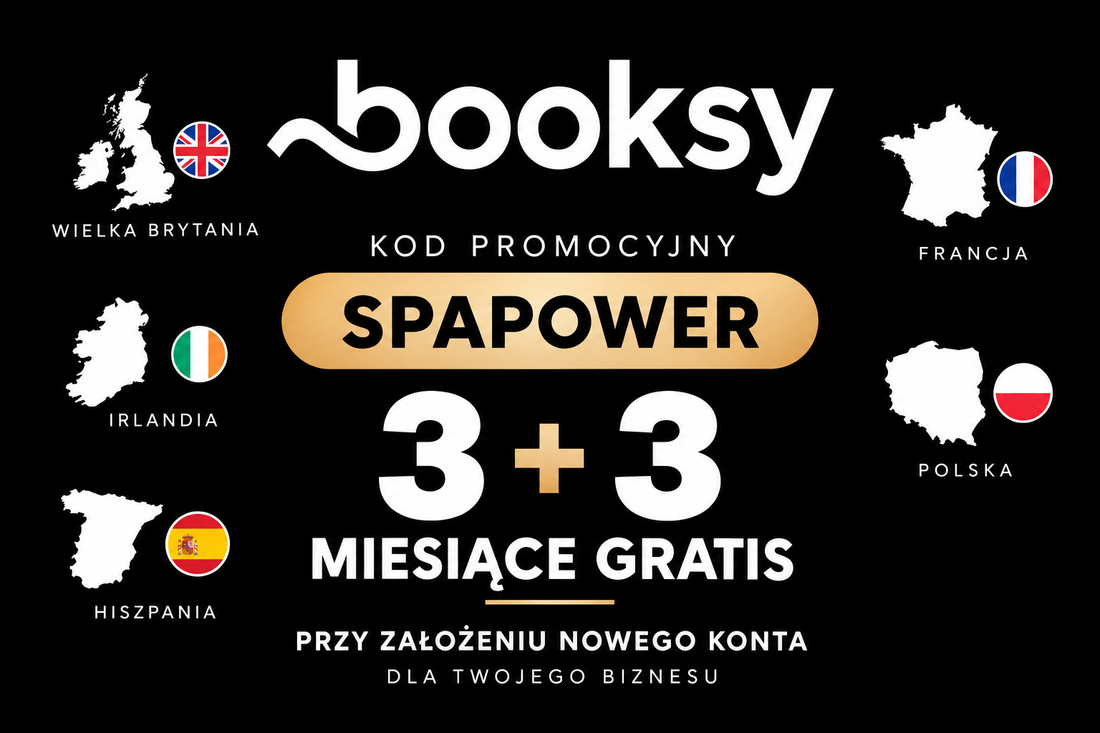 Jak założyć Booksy w Polsce i za granicą? 🌍 Wykorzystaj kod SPAPOWER.