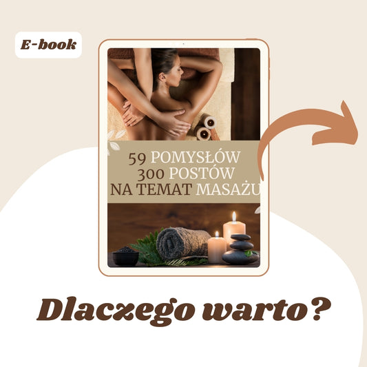 E-book 59 pomysłów na 300 postów na temat masażu