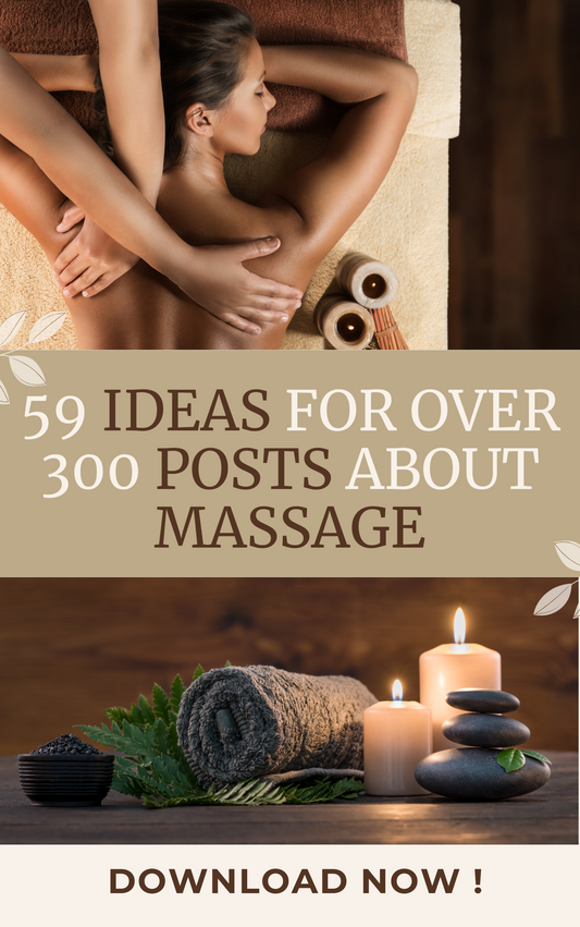 E-book #59 ideas for 300 massage posts Social Media