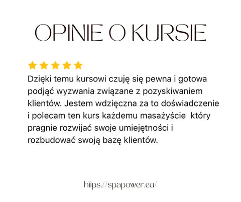 KURS ONLINE - Zdobądź wysokopłacących klientów dla masażystów