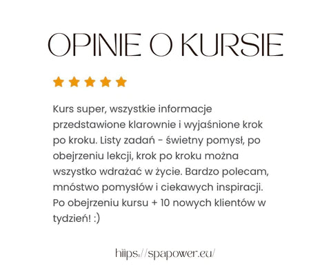 KURS ONLINE - Zdobądź wysokopłacących klientów dla masażystów